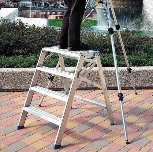 Professionelle Klappleiter / Stahl - 6029 - Frigerio Carpenterie - für Außenbereich / für den Innenbereich