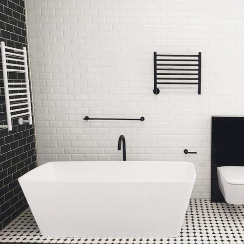 Quadratische Badewanne - ALEXA  - Livingstone Baths - freistehend / Verbundwerkstoff / Stein