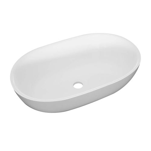 Aufsatzwaschbecken - AMY - Livingstone Baths - Verbundwerkstoff / oval / modern