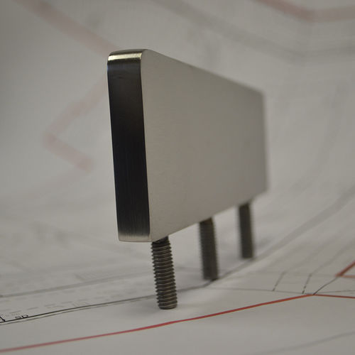 Taktiler Bolzen / Edelstahl - FIN SHAPED ANTI SKATE STUD - Kent Stainless - Anti-Skateboard / zur Abschreckung