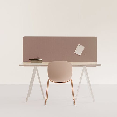 Tisch-Bürotrennwand - OPTIMA - ZilenZio - Holz / Kunststoff / PET