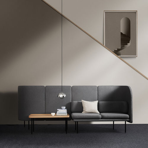 Modernes Sofa - TUNE - ZilenZio - Stoff / mit Kissen / Hochlehner