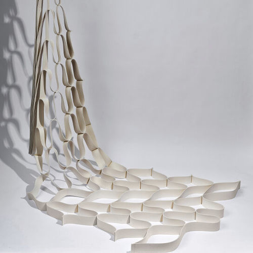 Vorhangstoff - SILENCE - Okko Design AB - Wand / geometrisches Muster / Wolle