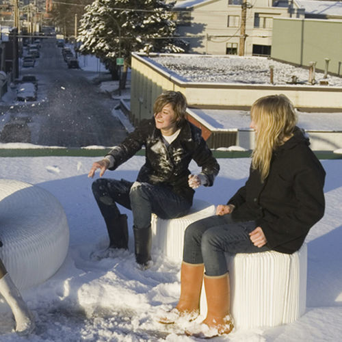 Moderner Hocker - MOLO SOFTSEATING - Okko Design AB - Textil / Papier / Gestell aus Polyethylen