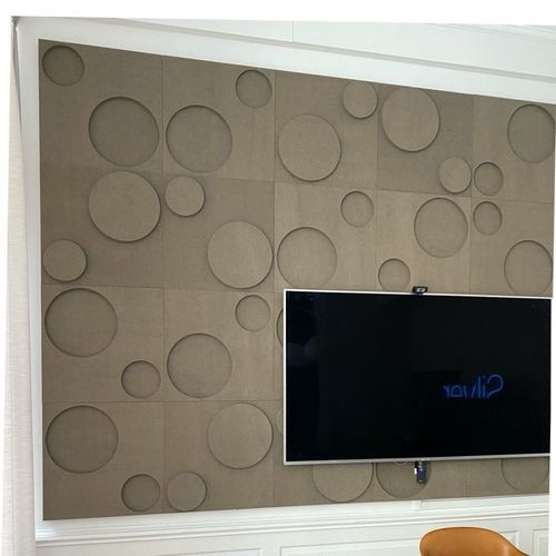 Wandmontierte Akustikplatte - DOTS - Okko Design AB - Naturfaser / Polyester / rechteckig