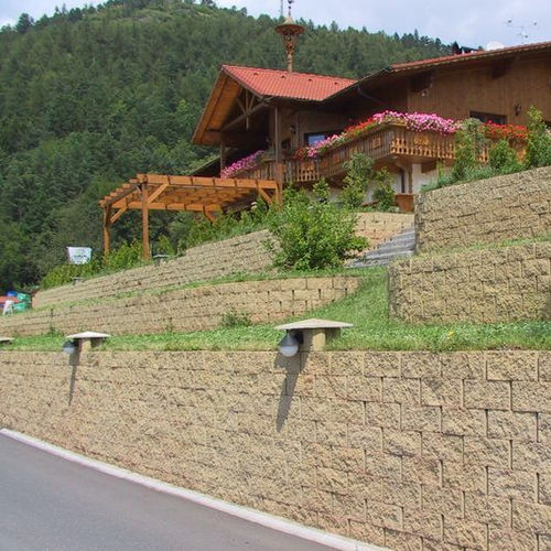 Massiv-Betonstein - GEOSTONE MINIFLAT - KB BLOK - für Stützmauer / hochbelastbar