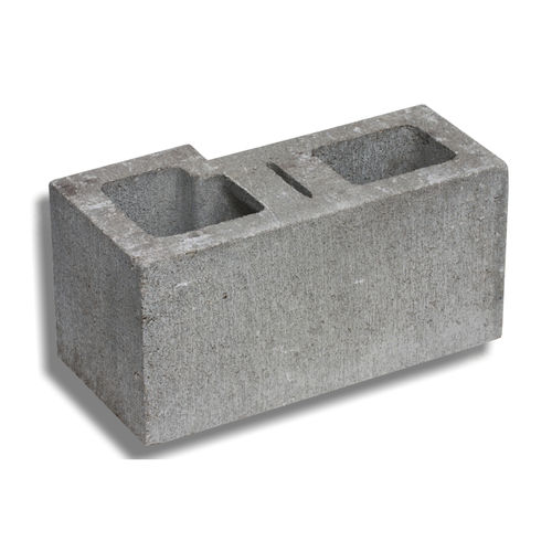 Hohler Betonstein - 5-15 A/B - KB BLOK - für tragende Wand / hochbelastbar / Eck
