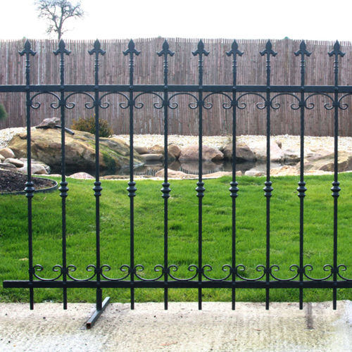 Stabzaun - ROMA - KB BLOK - Garten / Schmiedeeisen / klassisch