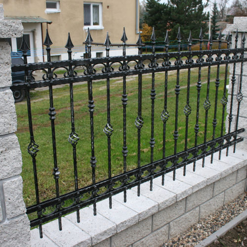 Stabzaun - ATYP - KB BLOK - Garten / Schmiedeeisen / klassisch