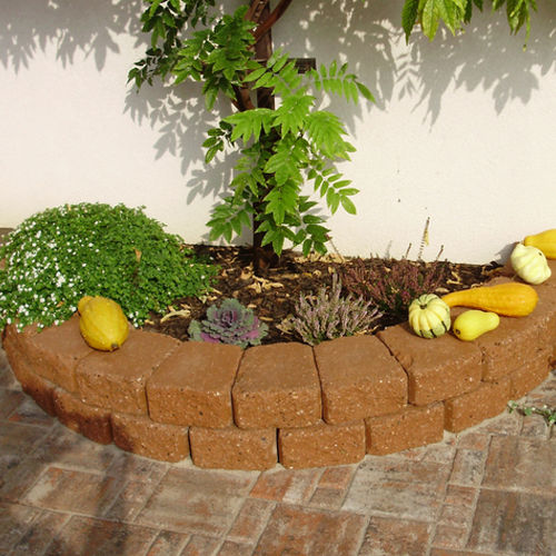 Randstein für Garten - KB BLOK - Beton / gebogen