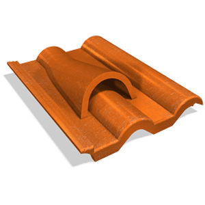 Lüftungsziegel - LUCANKA - KB BLOK - Beton / schwarz / braun