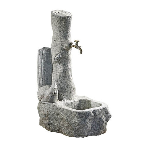 Bodenstehendes Waschbecken - TAPS - PANGEA - Granit / Mischbatterie / handgefertigt