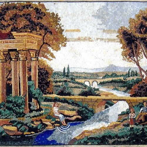 Naturstein-Mosaikfliese - PANGEA - poliert / für den Innenraum / für Außenbereich