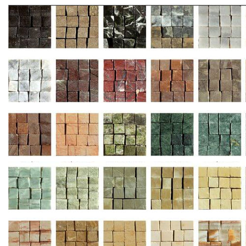Naturstein-Mosaikfliese - TESSERAE - PANGEA - texturiert / für den Innenraum / für Außenbereich