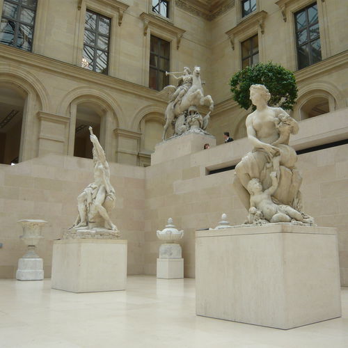 Kalkstein-Fassadenverkleidung - LOUVRE MUSEUMS PEDESTALS - Luget - in Naturoptik / beige