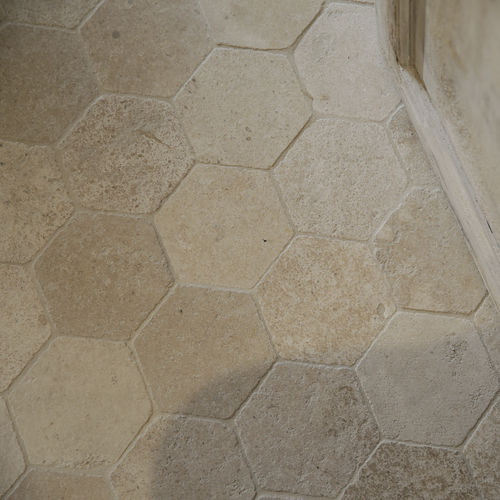 Glatte sechseckige Fliese - LUGET N°7 JAUNE - Luget - für Küche / für Badezimmer / Wand