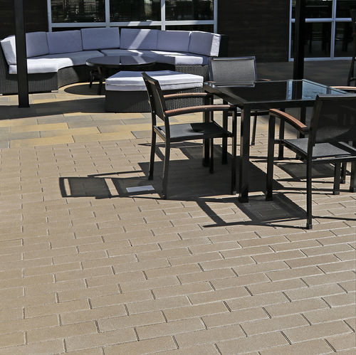 Stein-Pflasterstein - 4 x 12 - ACKER STONE - für Außenbereich / für Terrasse / glatt