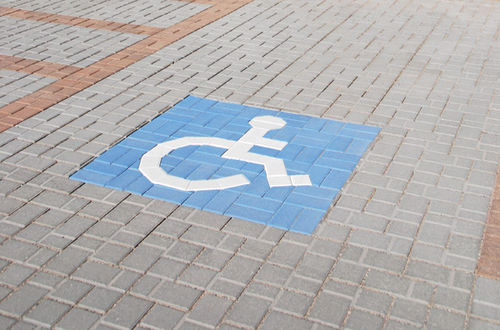 Stein-Pflasterstein - HANDICAPPED PARKING KIT - ACKER STONE - für Außenbereich / für Parkplätze / glatt