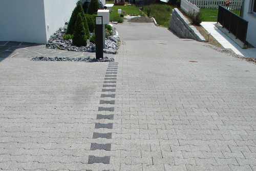 Betonpflasterstein - OPTISICKER  - UHL - wasserdurchlässig / befahrbar / für öffentliche Bereiche