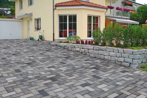 Betonpflasterstein - FELIS  - UHL - wasserdurchlässig / befahrbar / für öffentliche Bereiche