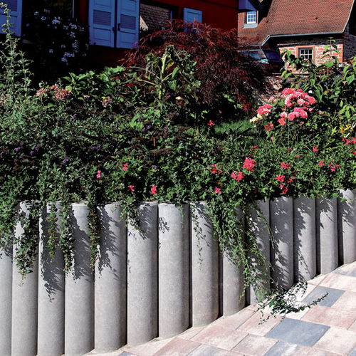 Randstein für Garten - LONGO - Heinrich & Boch - Hochleistungsbeton / gebogen