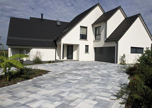 Betonpflasterstein - FLUENCE AQUAPRINT - Heinrich & Boch - befahrbar / rutschfest / frostsicher