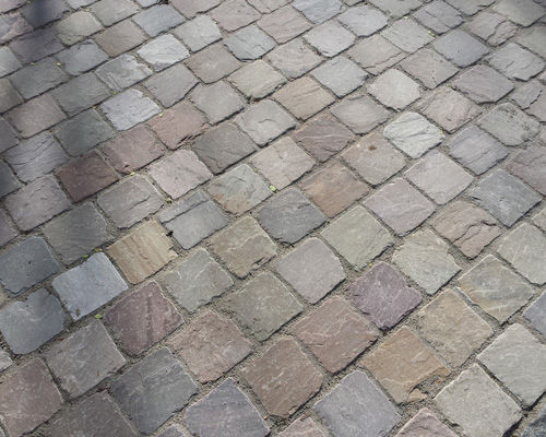 Sandstein-Pflasterstein - HAZOTTE - aus Porphyr / Granit / Blaustein
