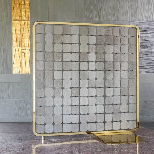 Moderner Paravent - STIPPLE SCREEN - EURO PORFIDI - Naturstein