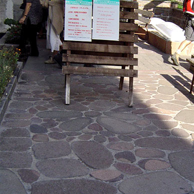 Porphyrpflasterstein - COBBLESTONES - PORFIDI ITALIA 2000 - Marmor / für Außenbereich / matt