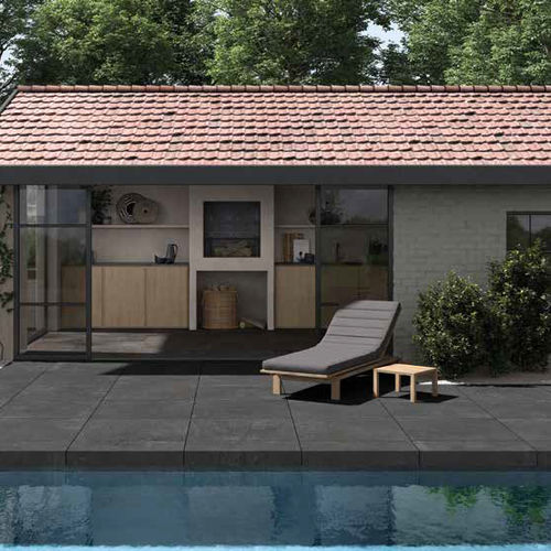 Feinsteinzeugfliesen - NUIT 2.0 - KRONOS CERAMICHE - in Naturoptik / für Außenbereich / Wand