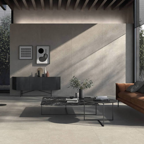 Feinsteinzeug-Steinplatte - ELEGANCE TAUPE - KRONOS CERAMICHE - für Fußboden / für Fassaden / für Bad