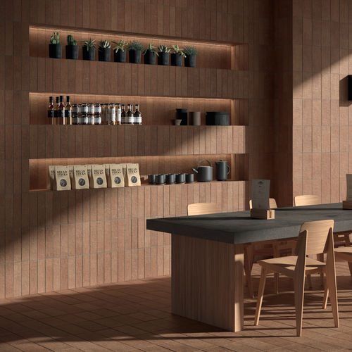 Feinsteinzeugfliesen - MATTONE - KRONOS CERAMICHE - Ton / poliert / in Naturoptik