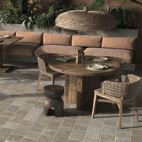 Feinsteinzeug-Plattenbelag - PORFIDO - KRONOS CERAMICHE - für Außenbereich / für den Innenraum / für Terrasse