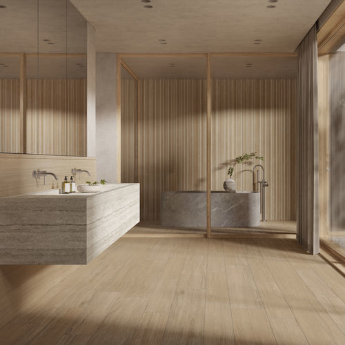 Holzfliesen - AMBRE - KRONOS CERAMICHE - in Naturoptik / für den Innenraum / für Außenbereich