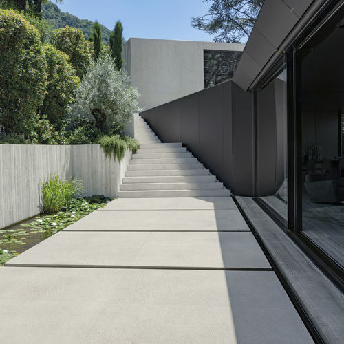 Travertin-Fliesen - LUX - KRONOS CERAMICHE - Struktur / für Außenbereich / für Garten
