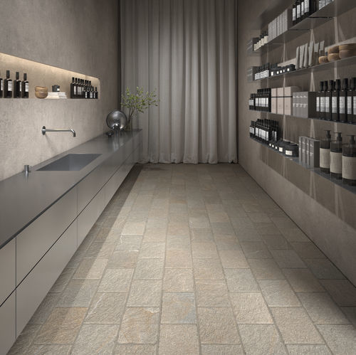 Steinfliesen - FLAMED - KRONOS CERAMICHE - matt / für den Innenraum / für Badezimmer