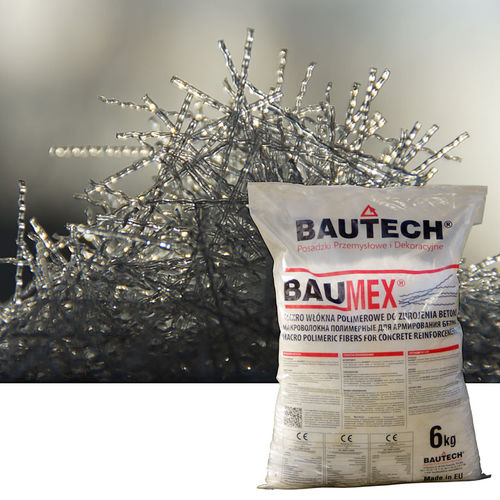Polymer-Verstärkungsfaser - BAUMEX® - BAUTECH - für Beton