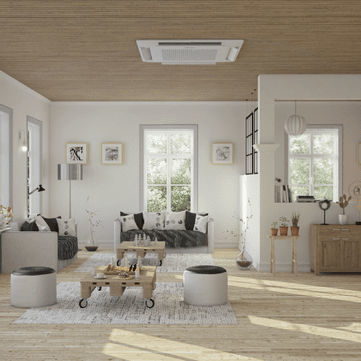 Deckenmontierte Klimaanlage - AC052RN4DKG/EU - Samsung UK - Splitsystem / Wohnbereich / für professionellen Gebrauch
