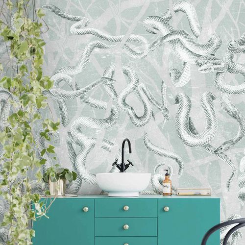 Moderne Tapete - GARDEN OF EDEN - Wallpepper - Zellulosefaser / Naturfaser / Motiv