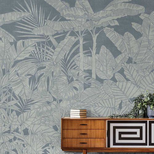 Moderne Tapete - THE EXPLORER - Wallpepper - Zellulosefaser / Naturfaser / Naturmotiv