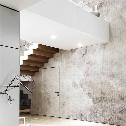 Moderne Tapete - DISSOLVENZE - Wallpepper - Zellulosefaser / Naturfaser / Motiv