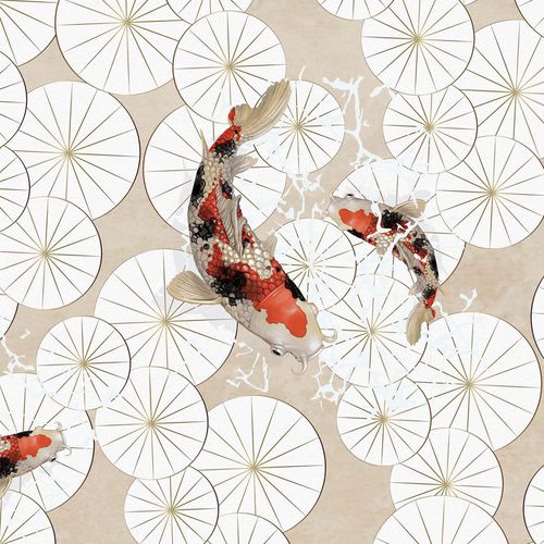 Moderne Tapete - RICE RAIN - Wallpepper - Tiermuster / bedruckt