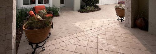 Betonpflasterstein - 12X12 - Belgard Hardscapes - wasserdurchlässig / Fußgänger / für öffentliche Bereiche