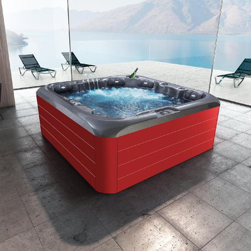 Whirlpool zum Aufstellen - ID 620 - AWD - quadratisch / Sechssitzer / Acryl