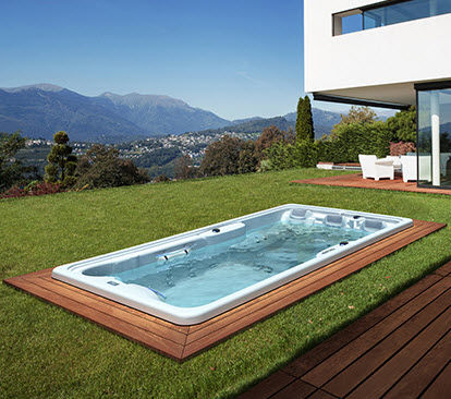 Swim Spa / einbaufähig - FITNESS - AWD - rechteckig / Viersitzer / Acryl