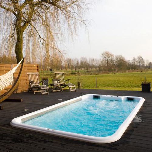 Swim Spa / einbaufähig - HYDROSWIM POWER 12 & 15 - AWD - rechteckig / Zweisitzer / Acryl