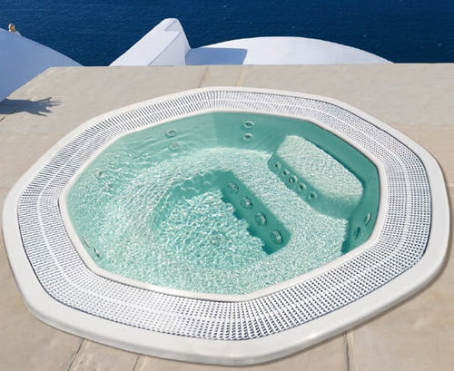 Einbau-Whirlpool - Antigua - AWD - rund / 7 Plätze / Mosaik