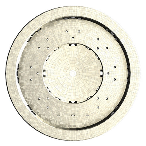 Einbau-Whirlpool - 1 - AWD - rund / 8 Plätze / Mosaik