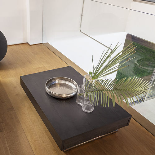 Moderner Couchtisch - COMPACT - altacom italia - gebeiztes Holz / melaminbeschichtet / Gestell aus Metall
