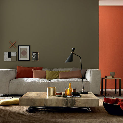 Moderner Couchtisch - ASSIST - altacom italia - gebeiztes Holz / melaminbeschichtet / Gestell aus Metall